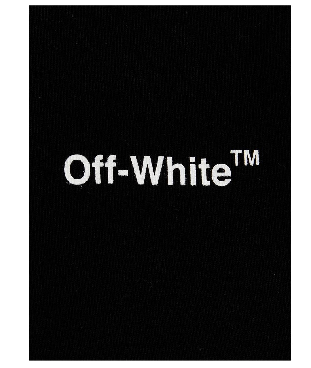 OFF-WHITE Черная хлопковая футболка, фото 4