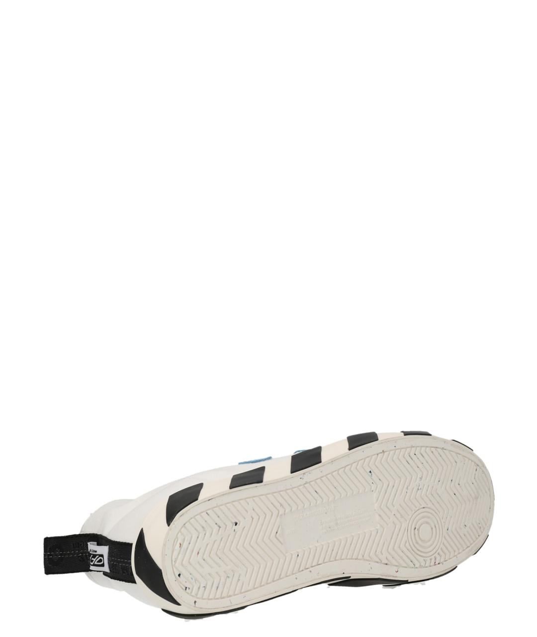 OFF-WHITE Белые текстильные высокие кроссовки / кеды, фото 5