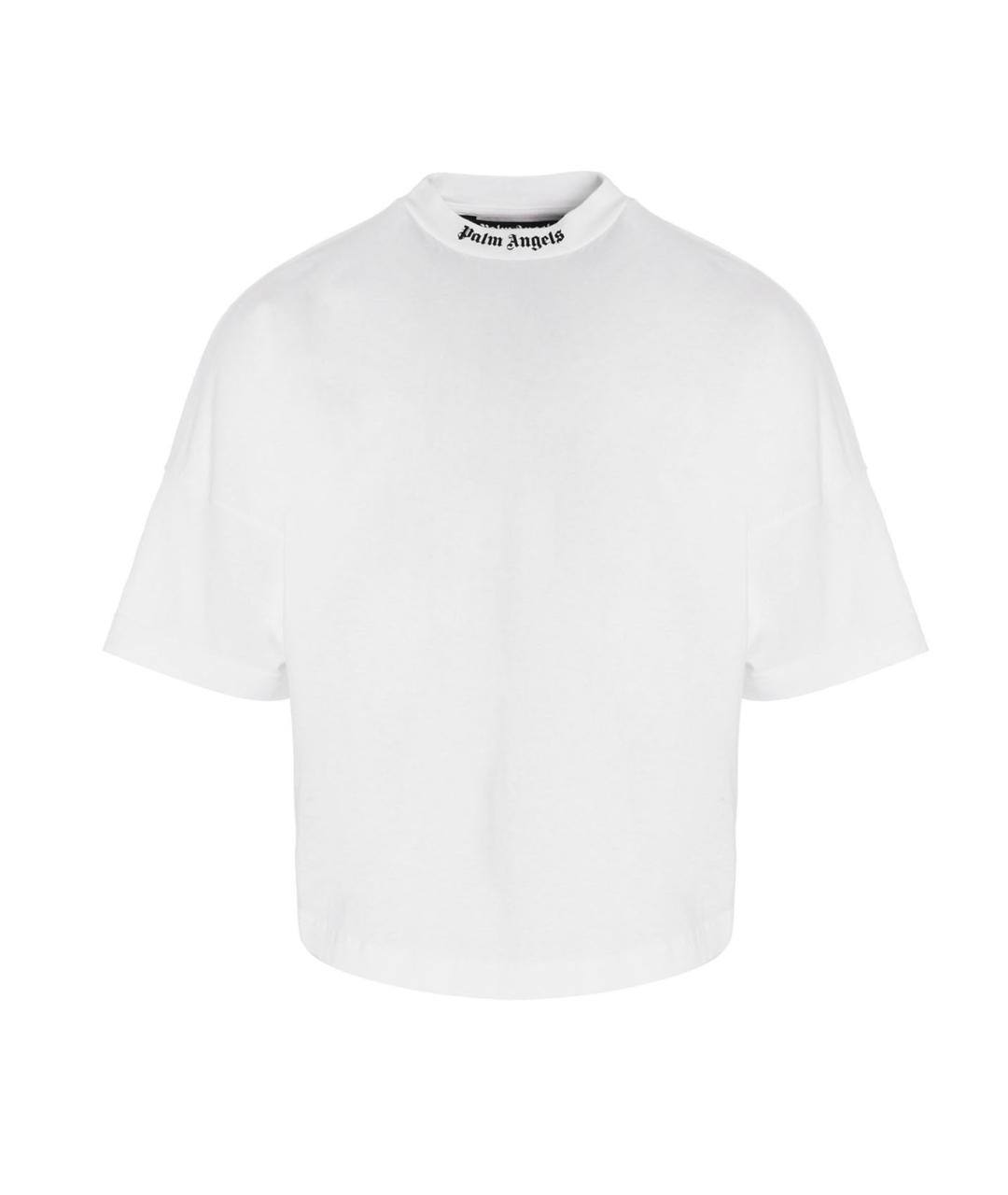 PALM ANGELS Белая хлопковая футболка, фото 2