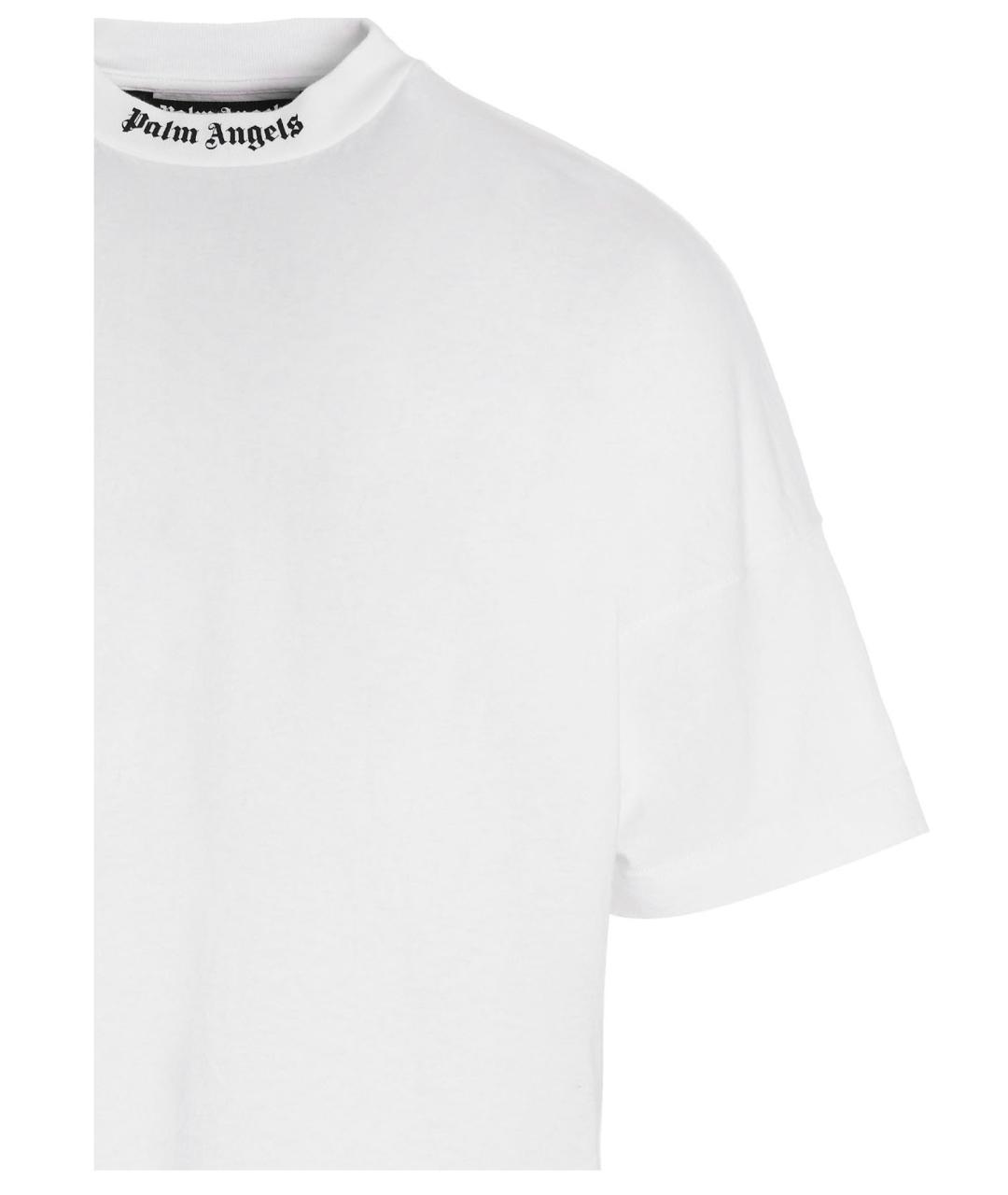 PALM ANGELS Белая хлопковая футболка, фото 4