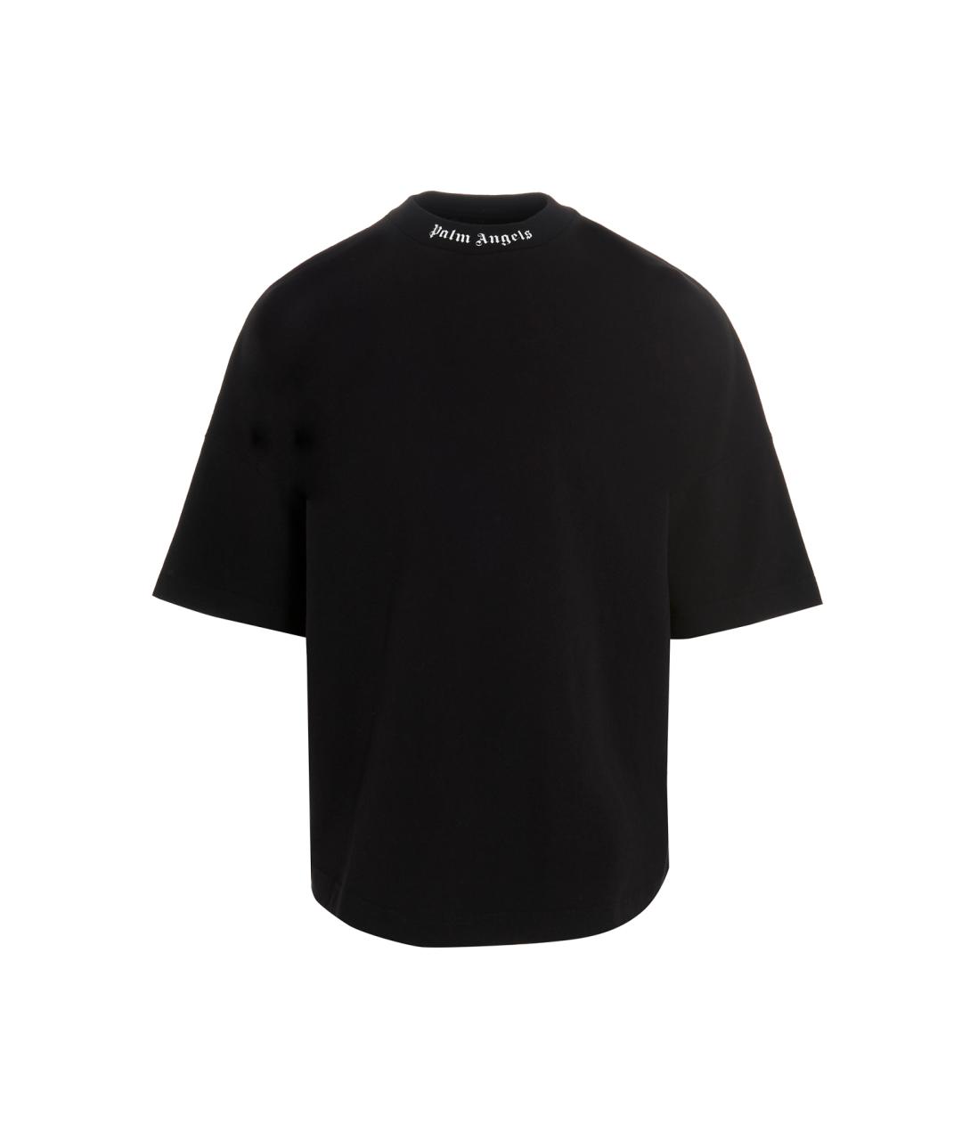 PALM ANGELS Черная хлопковая футболка, фото 1