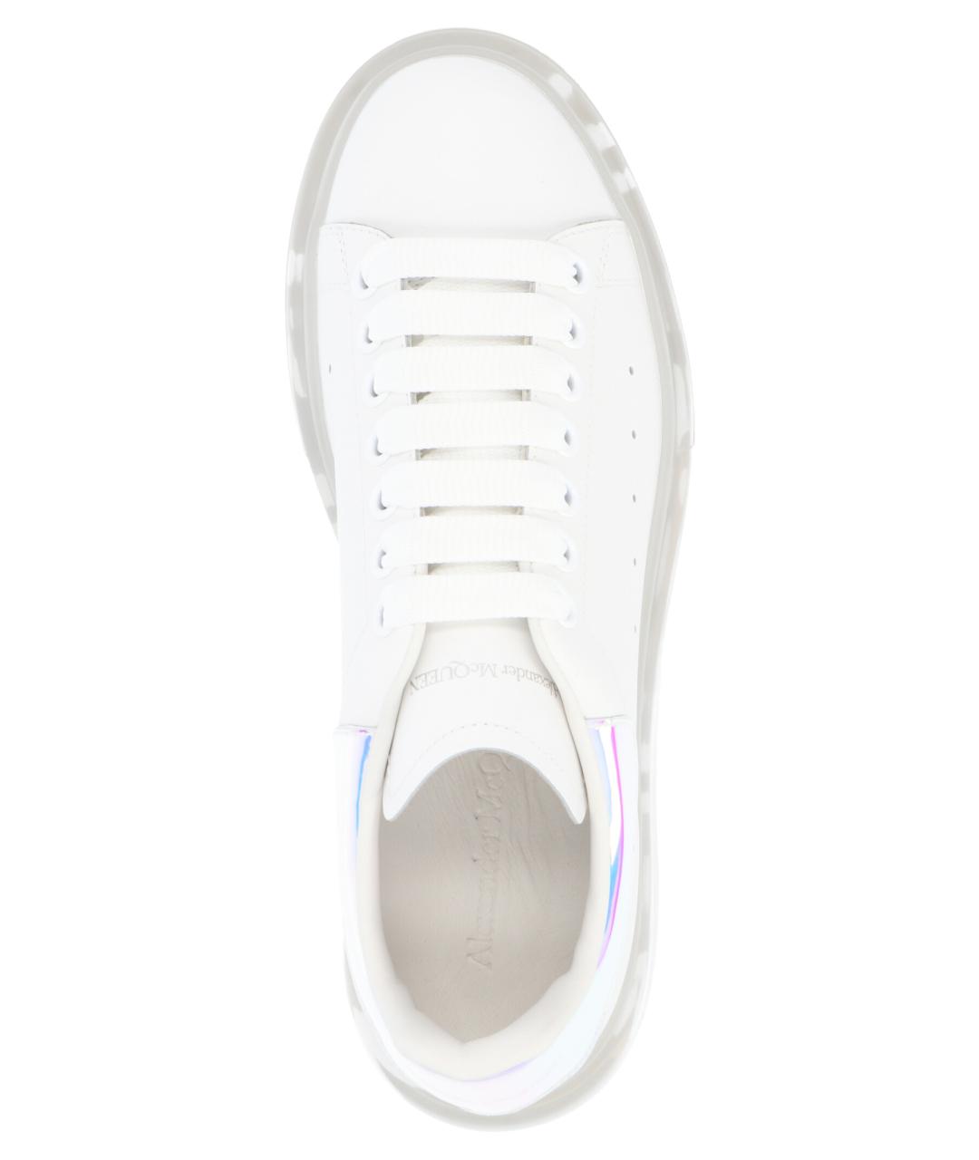 ALEXANDER MCQUEEN Белые кожаные кроссовки, фото 3