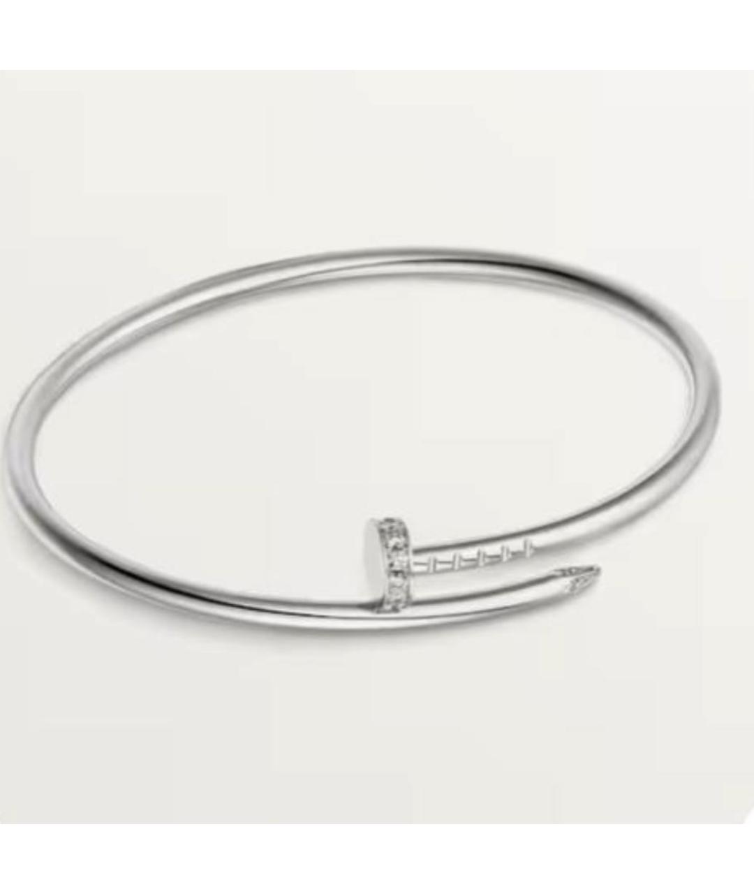 CARTIER Серебрянный браслет из белого золота, фото 3