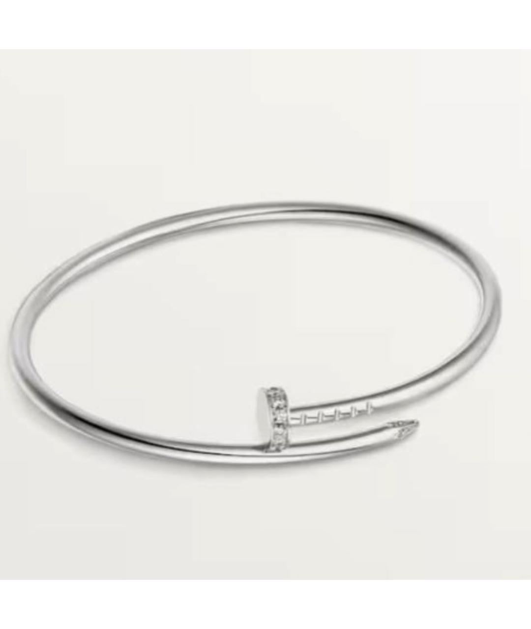 CARTIER Серебрянный браслет из белого золота, фото 2