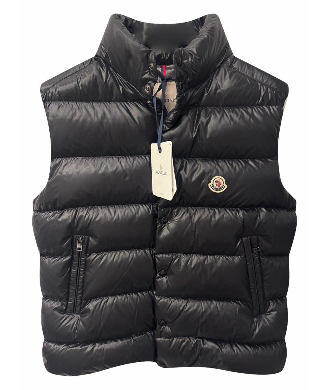 MONCLER Черный жилет, фото 1