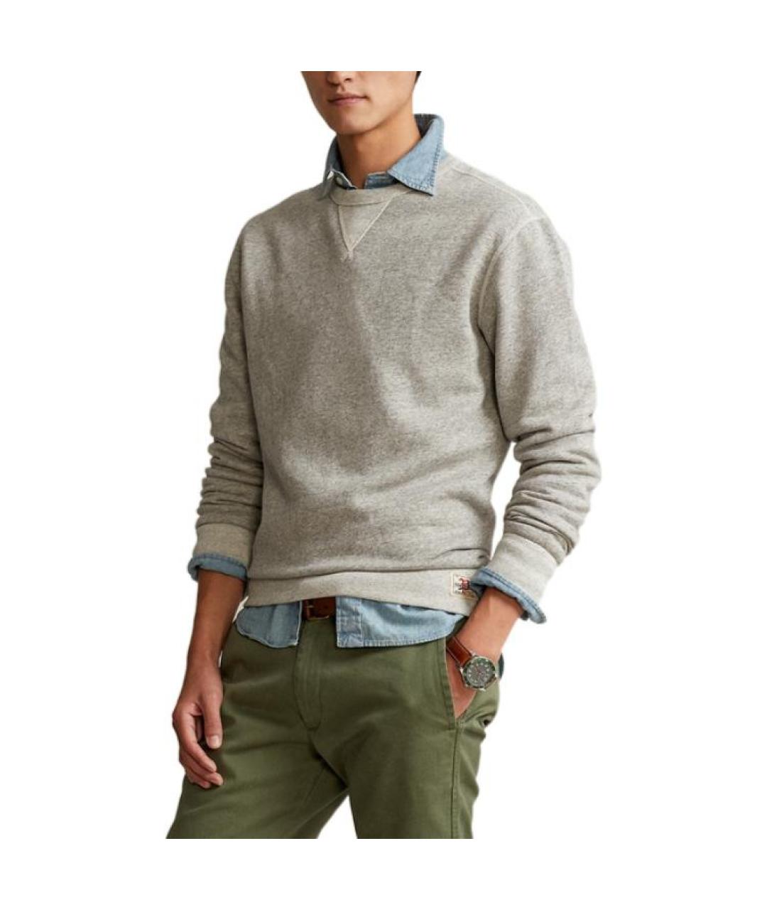 POLO RALPH LAUREN Серый джемпер / свитер, фото 3