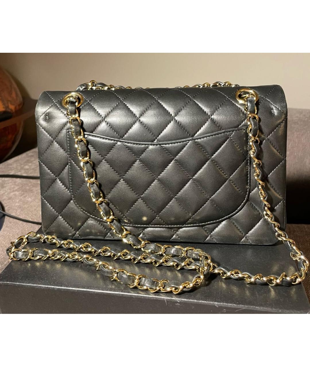 CHANEL Черная кожаная сумка через плечо, фото 3