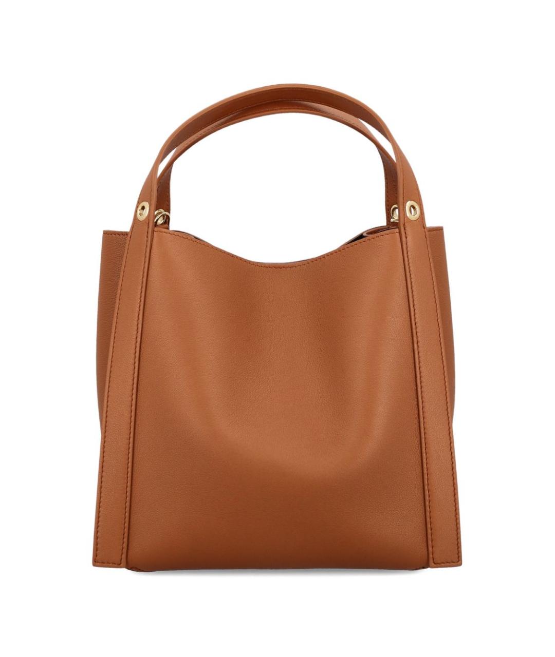 CELINE Коричневая кожаная сумка тоут, фото 3