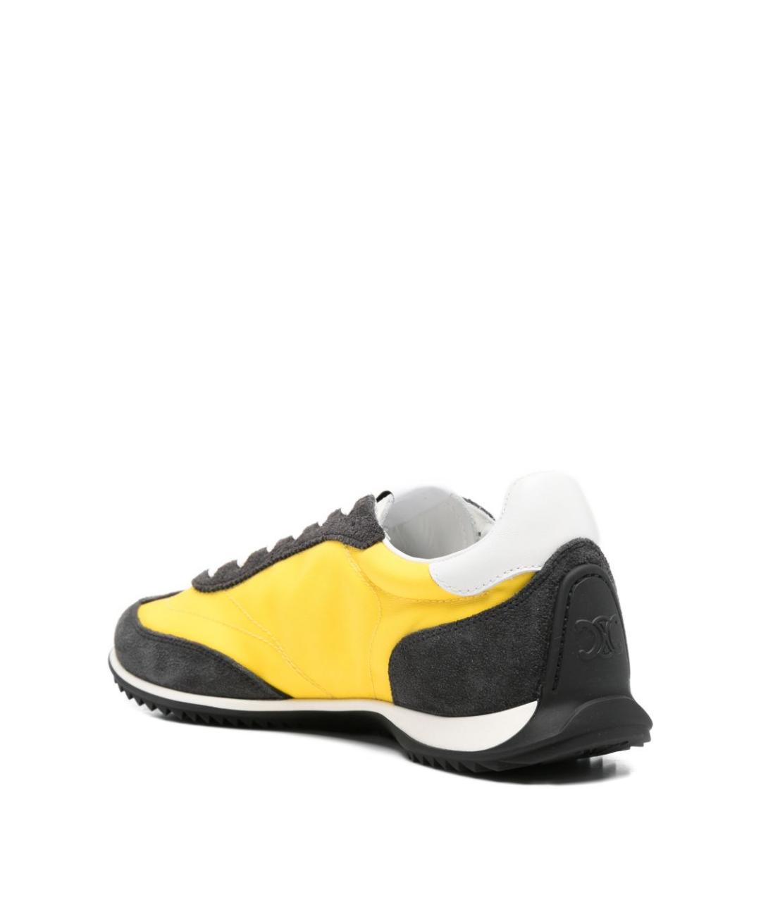 CELINE Желтые текстильные кроссовки, фото 2