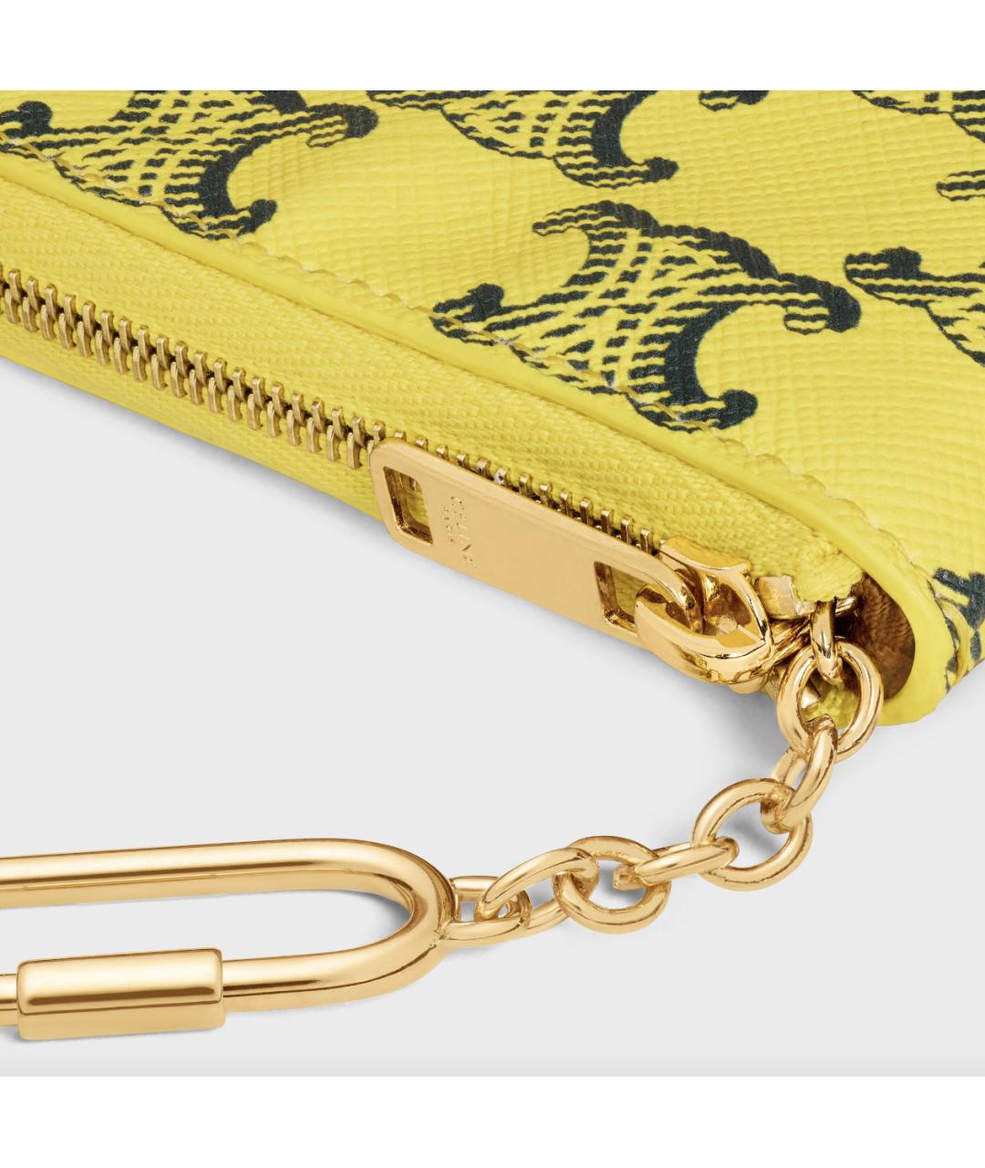CELINE Желтый кошелек, фото 4