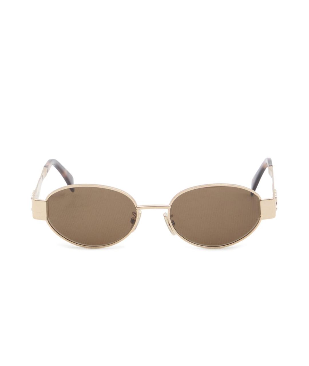 CELINE Розовые металлические солнцезащитные очки, фото 1