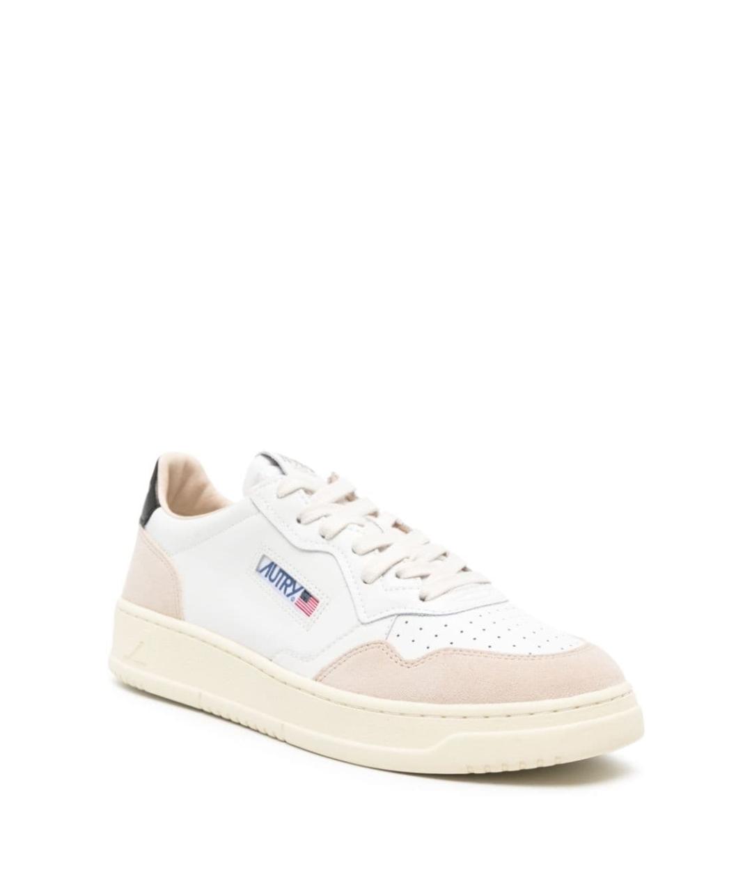 AUTRY Черные кожаные низкие кроссовки / кеды, фото 4