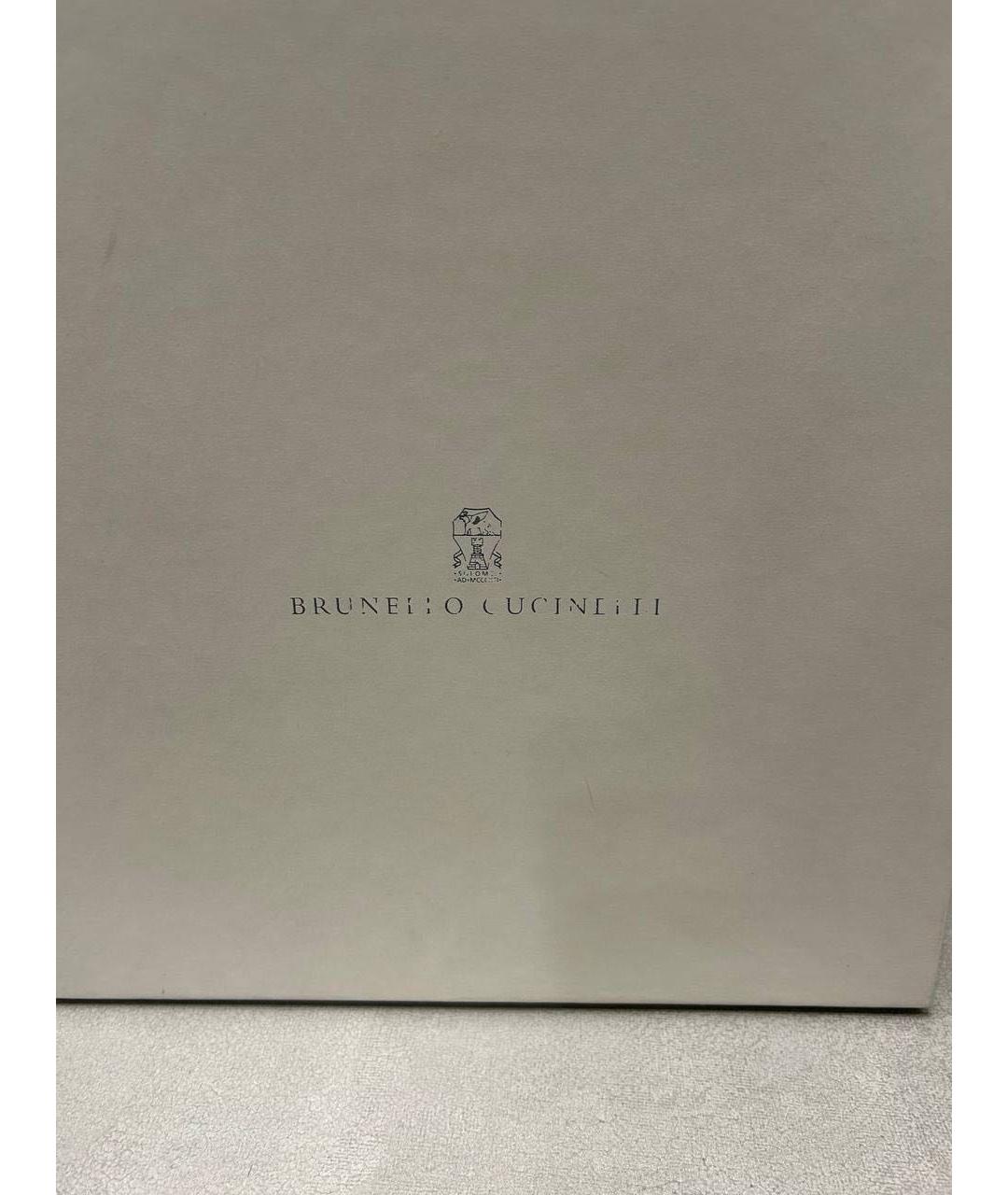 BRUNELLO CUCINELLI Коричневые кожаные полусапоги, фото 7