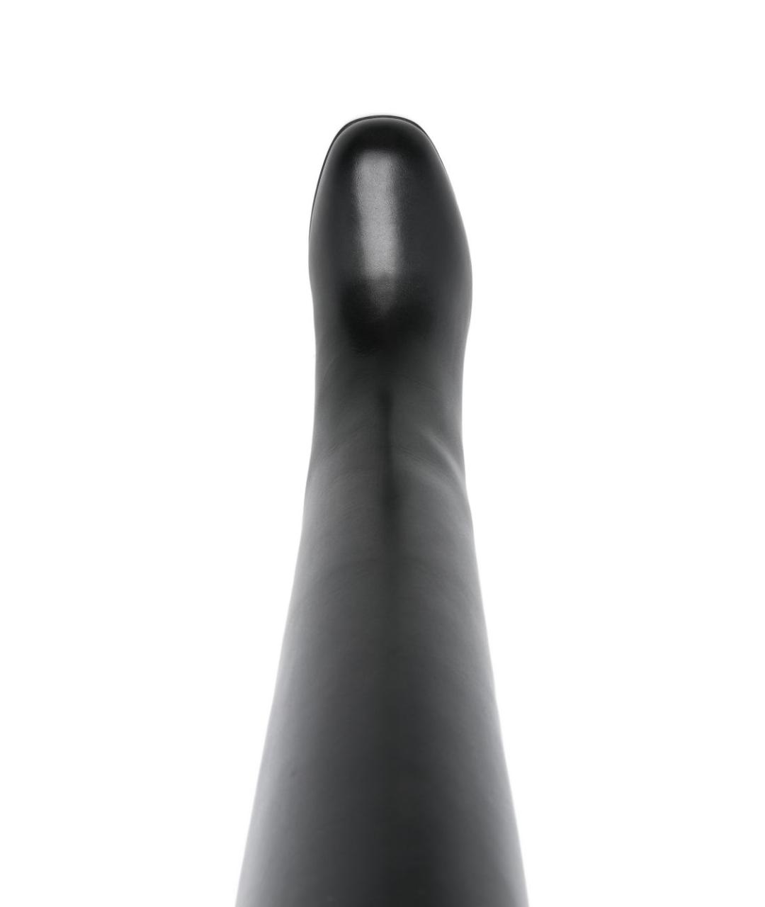 CELINE Черные кожаные сапоги, фото 3