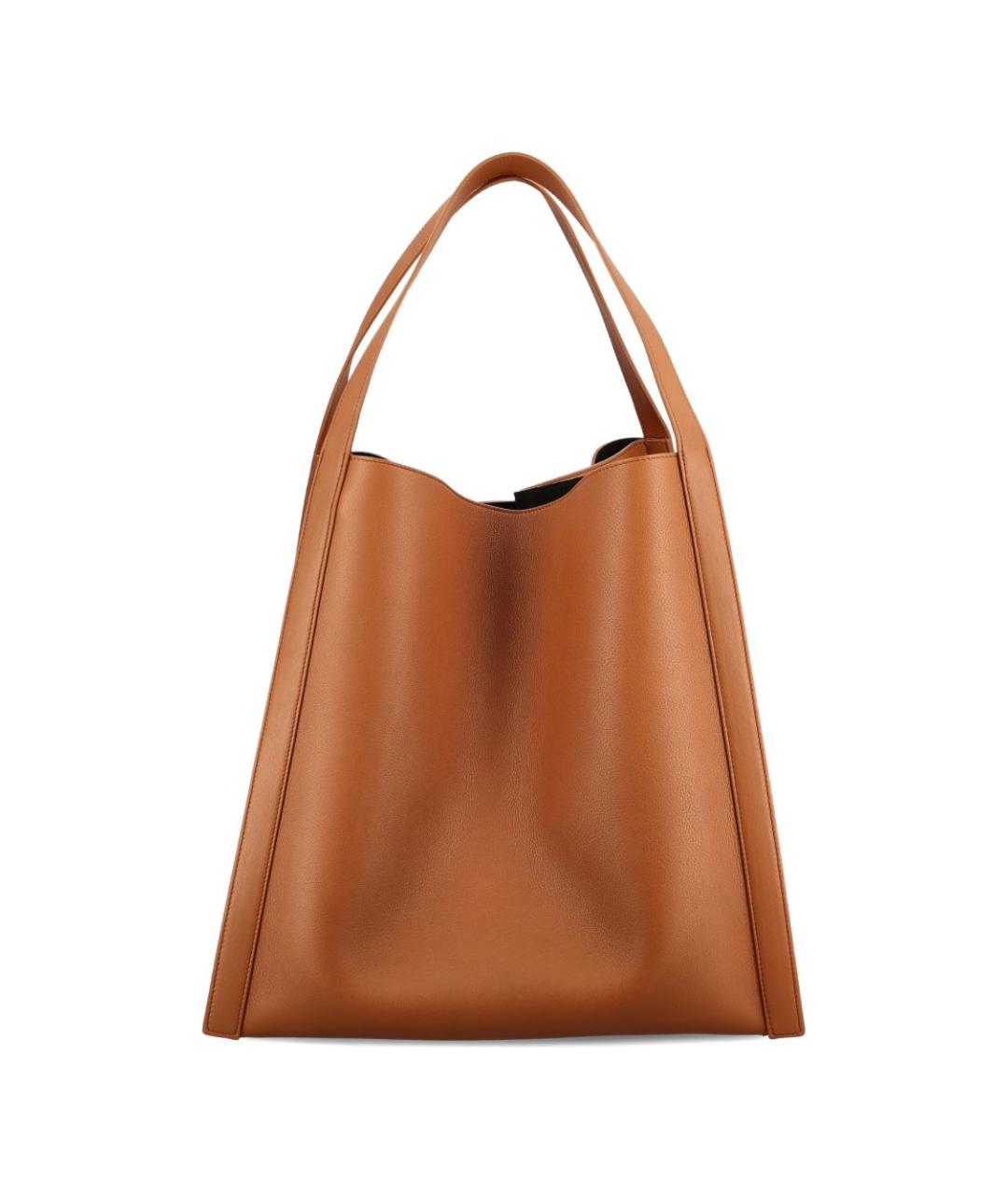 CELINE Коричневая кожаная сумка тоут, фото 3