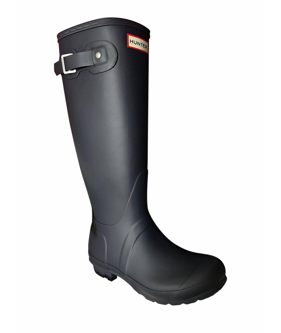 HUNTER Синие резиновые сапоги, фото 1