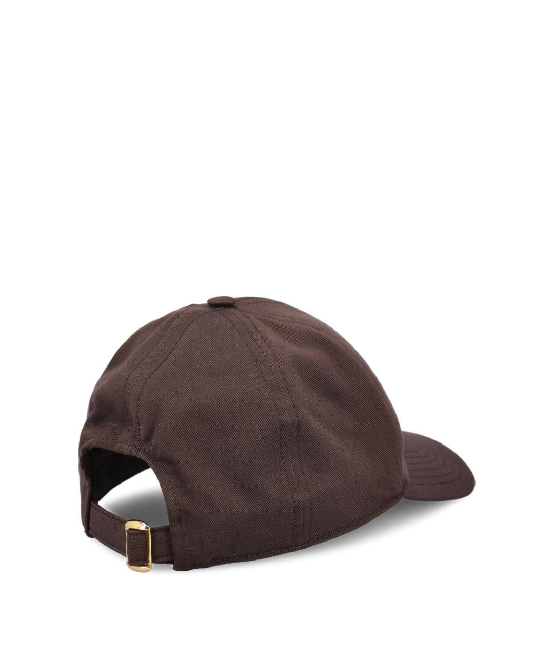 CELINE Коричневая хлопковая кепка, фото 3