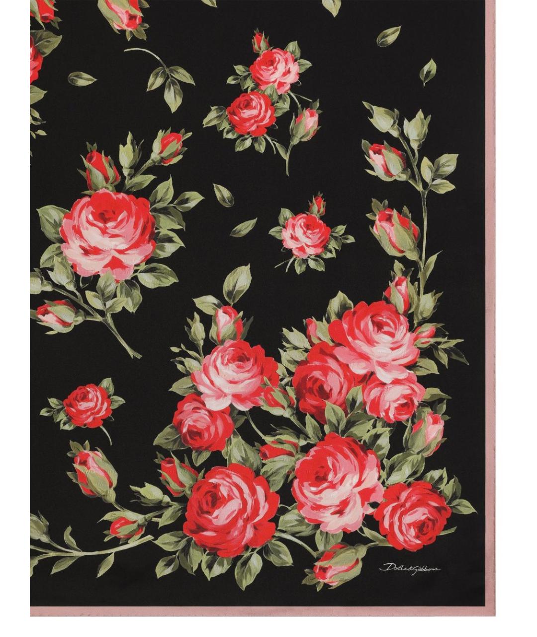 DOLCE&GABBANA Мульти шелковый шарф, фото 2