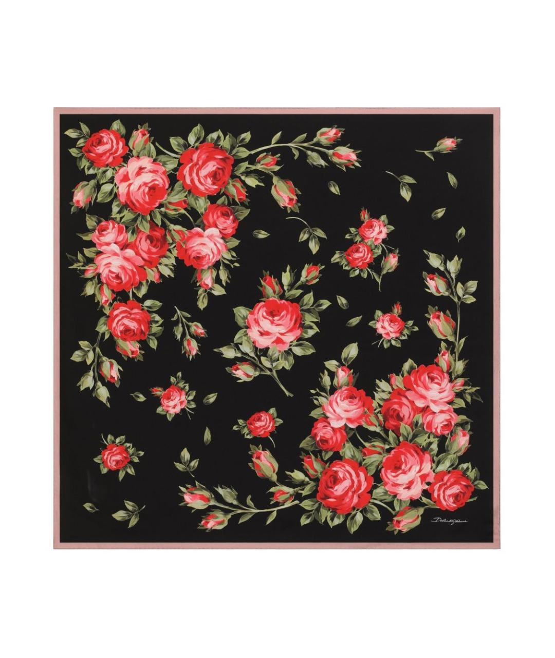 DOLCE&GABBANA Мульти шелковый шарф, фото 1