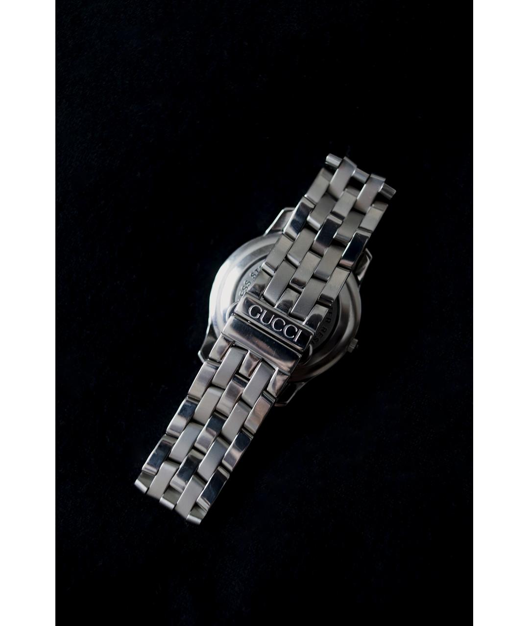 GUCCI Серебряные стальные часы, фото 3