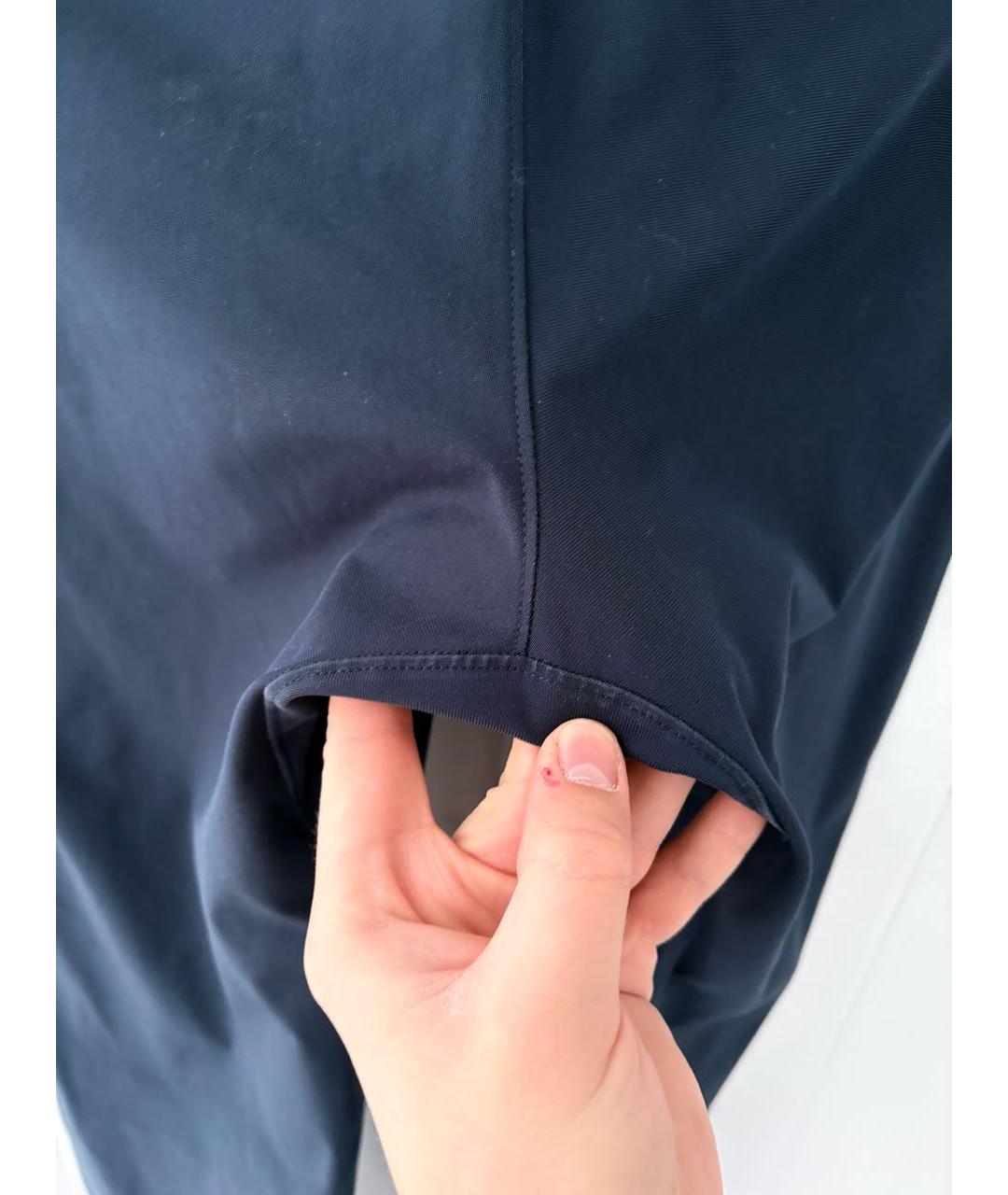 Lululemon Темно-синие хлопко-эластановые повседневные брюки, фото 7