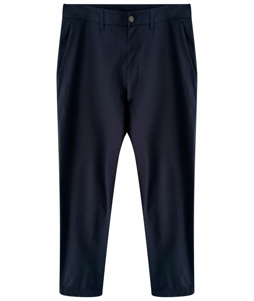 Lululemon Темно-синие хлопко-эластановые повседневные брюки, фото 1