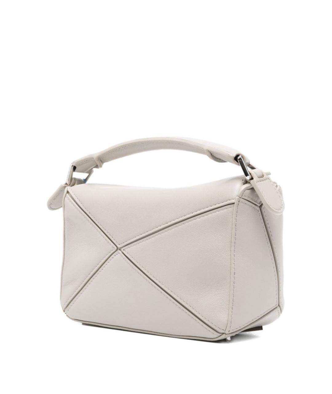 LOEWE Серая кожаная сумка через плечо, фото 2