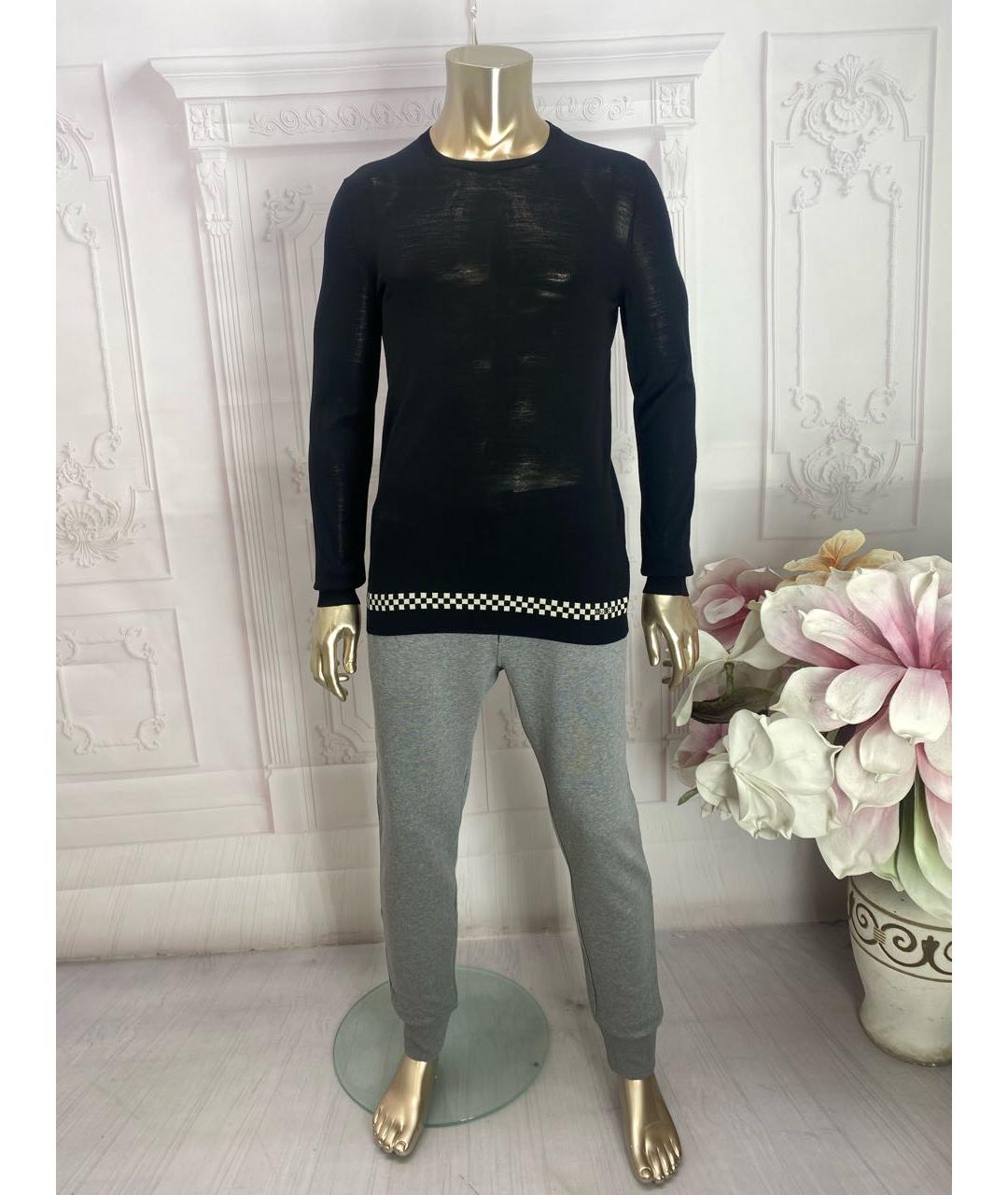 GUCCI Черный шерстяной джемпер / свитер, фото 6