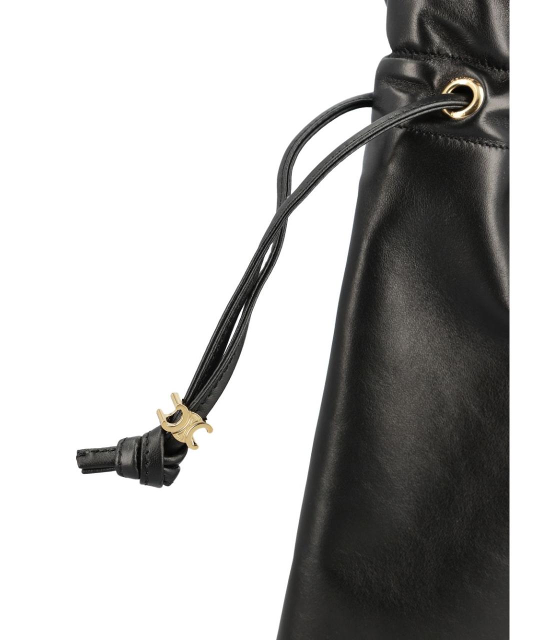 CELINE Черная кожаная сумка через плечо, фото 2