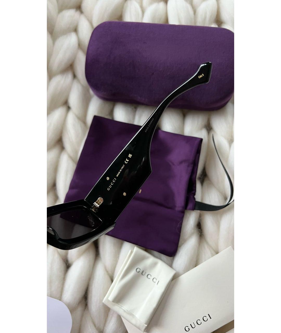 GUCCI Черные солнцезащитные очки, фото 5