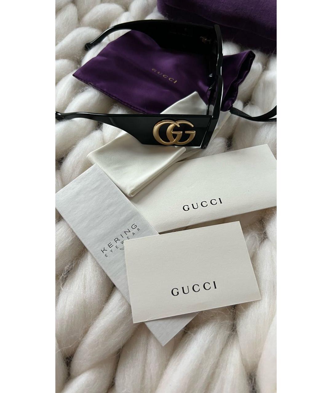 GUCCI Черные солнцезащитные очки, фото 7