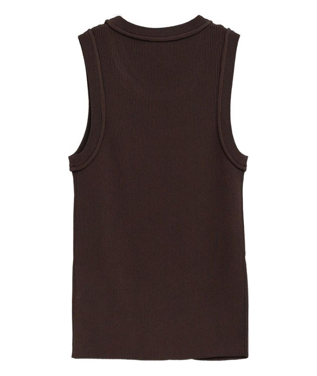 LOEWE Коричневая майка, фото 3