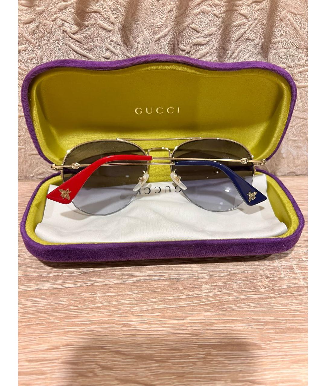 GUCCI Синие солнцезащитные очки, фото 2