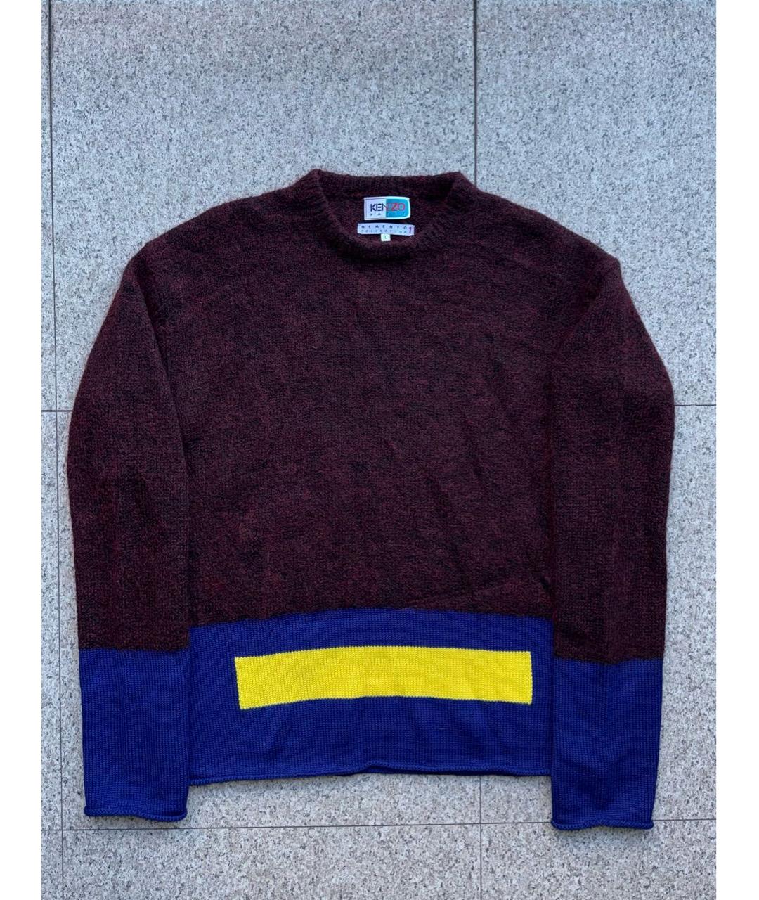 KENZO Мульти шерстяной джемпер / свитер, фото 9