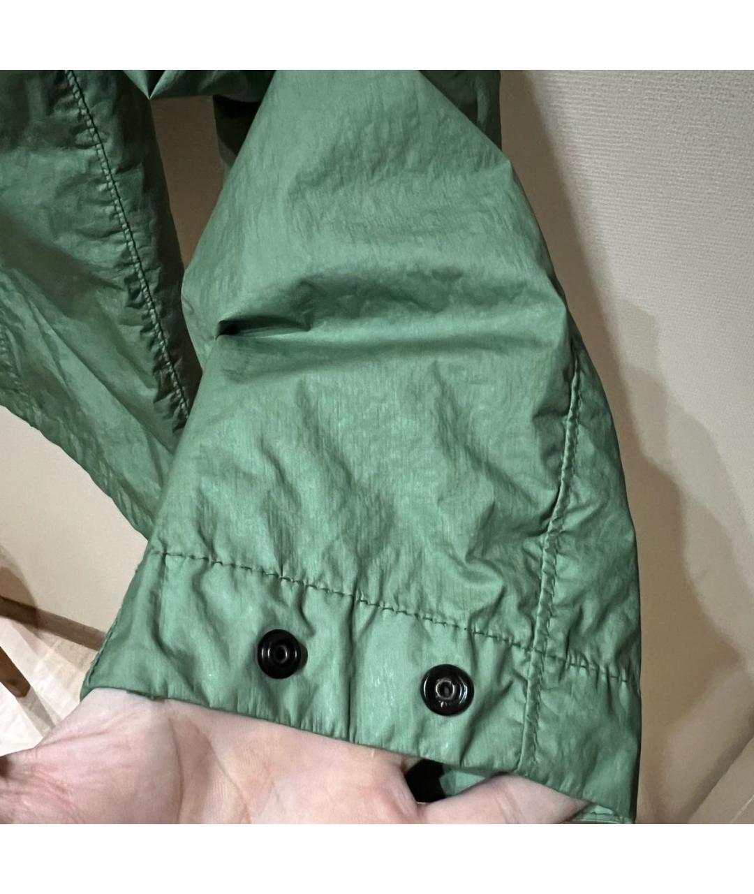 STONE ISLAND Зеленая полиэстеровая куртка, фото 8