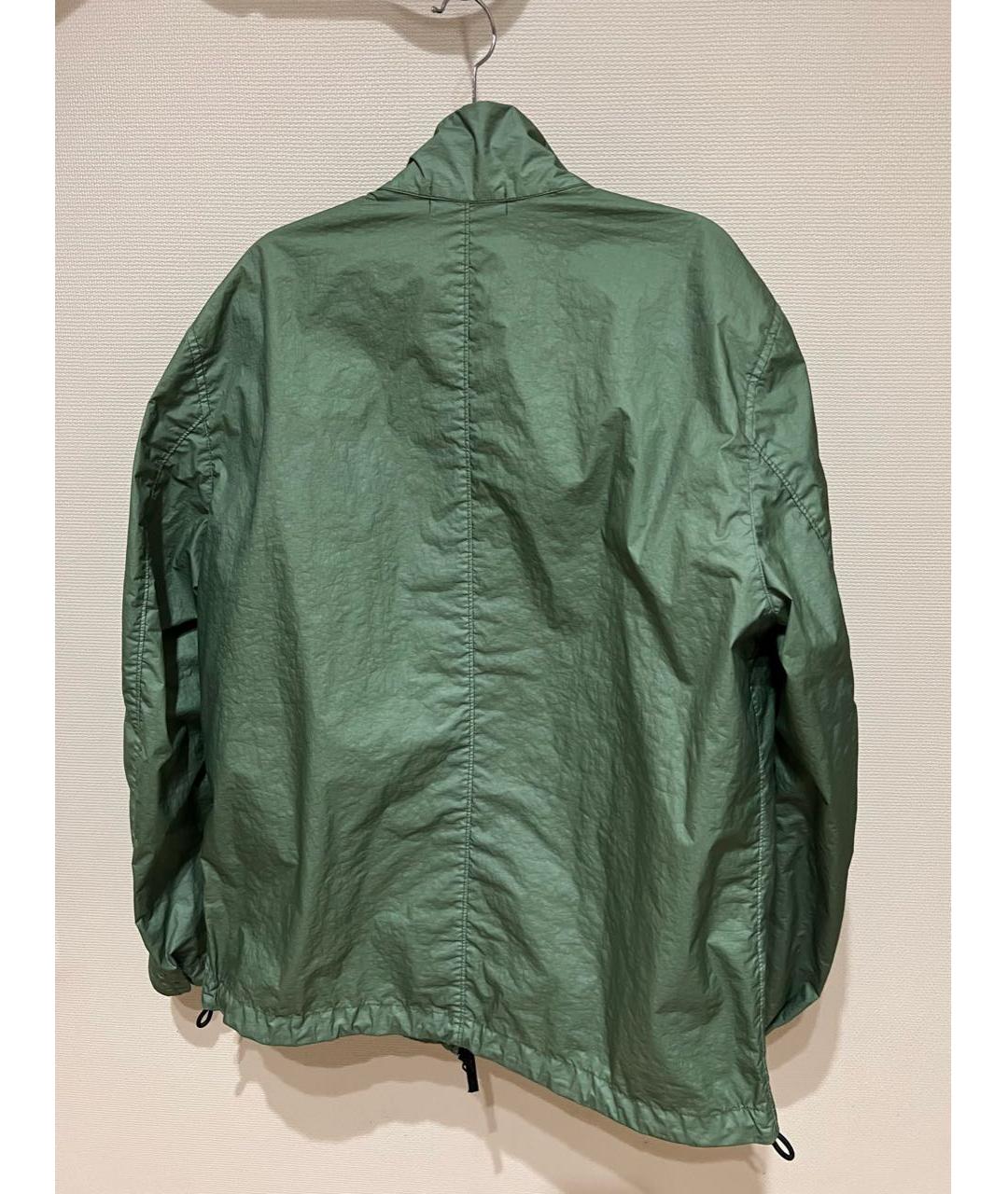 STONE ISLAND Зеленая полиэстеровая куртка, фото 2