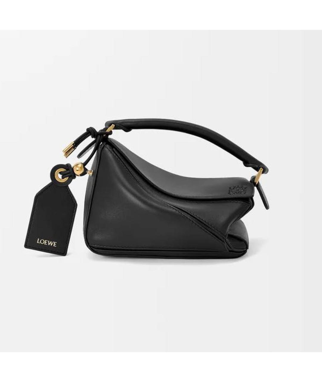 LOEWE Черная кожаная сумка через плечо, фото 5