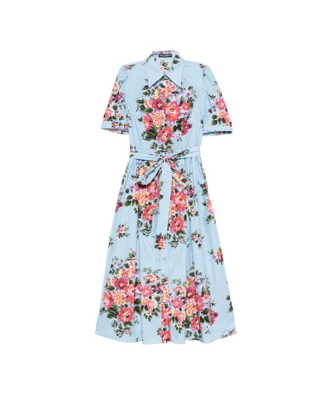 DOLCE&GABBANA Голубое платье, фото 1