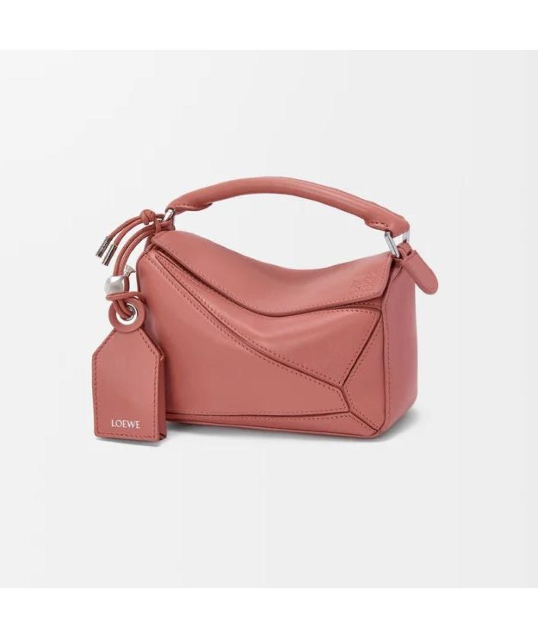 LOEWE Розовая кожаная сумка через плечо, фото 6