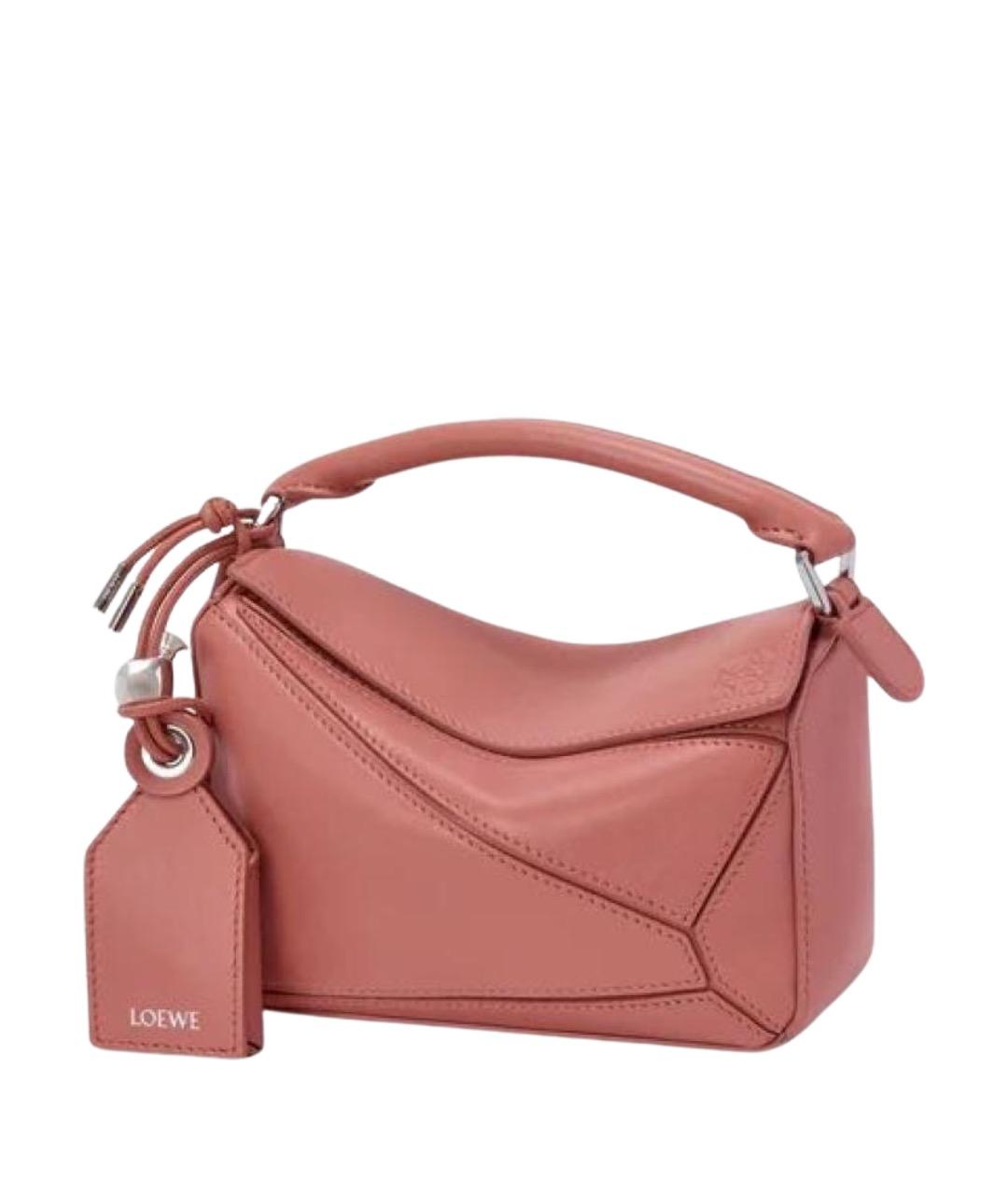 LOEWE Розовая кожаная сумка через плечо, фото 1