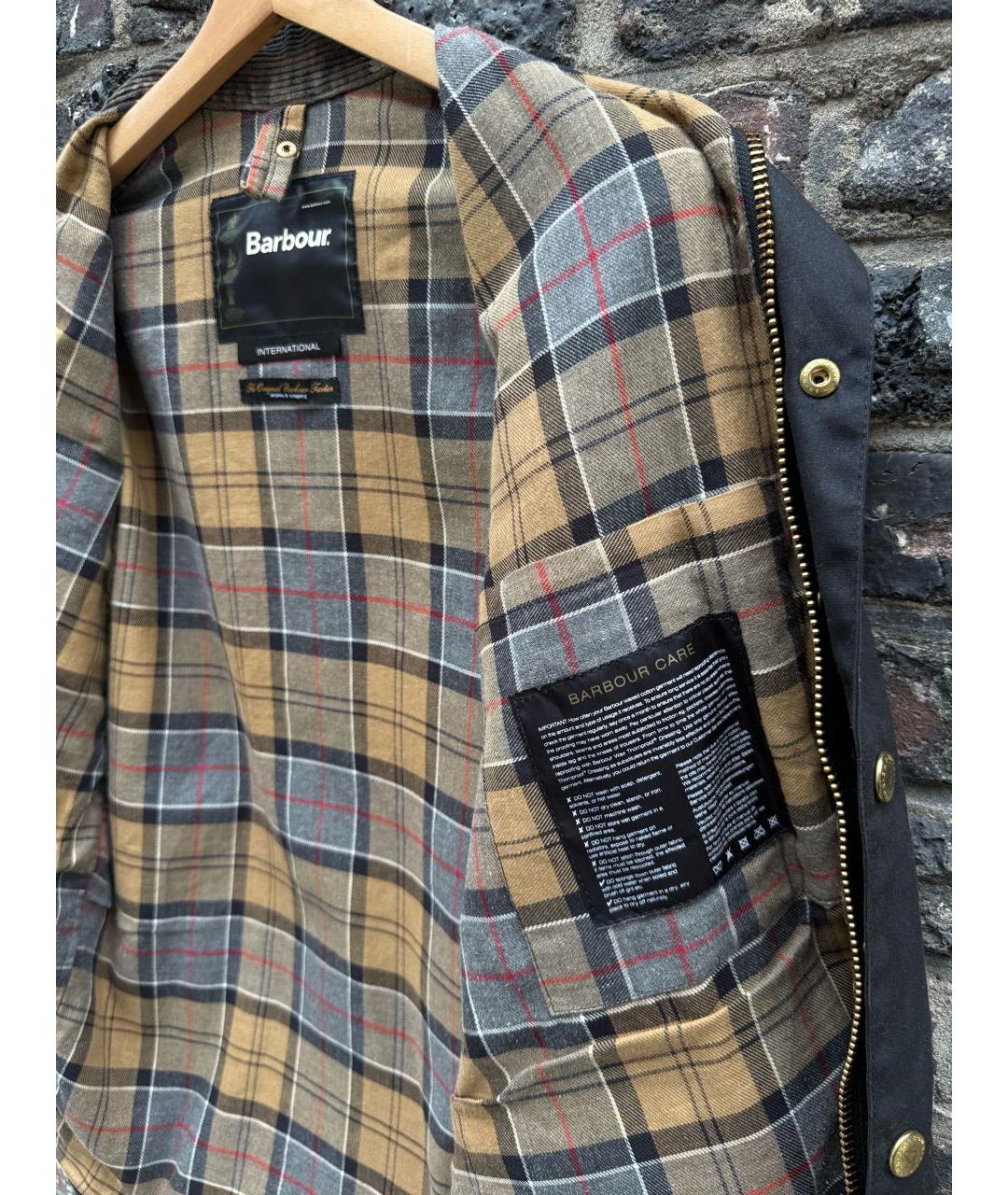 BARBOUR Черная хлопковая куртка, фото 7