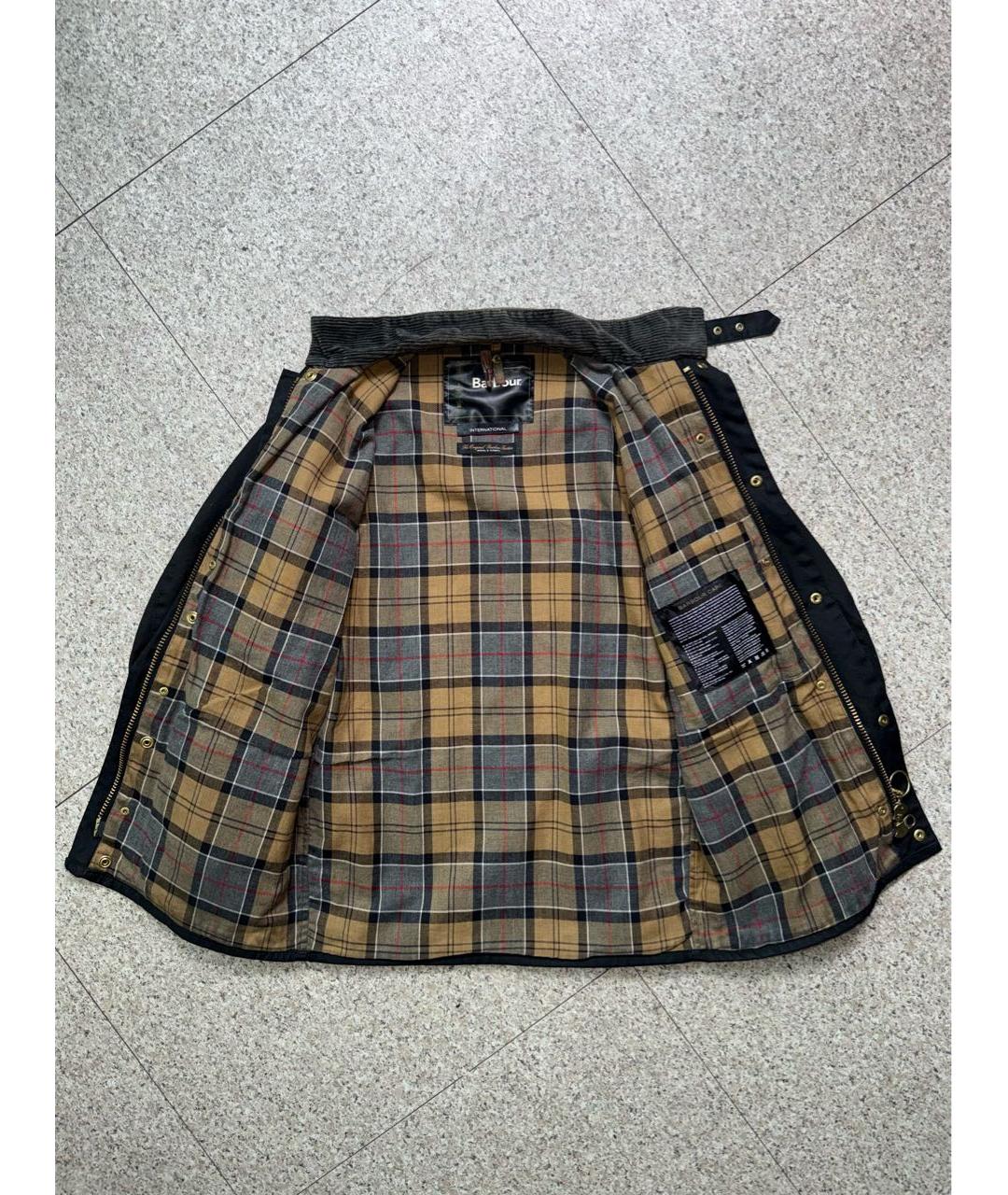 BARBOUR Черная хлопковая куртка, фото 3