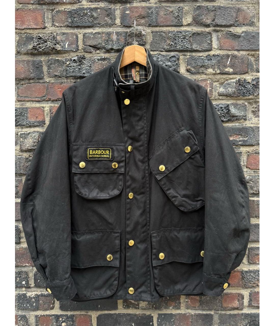 BARBOUR Черная хлопковая куртка, фото 4