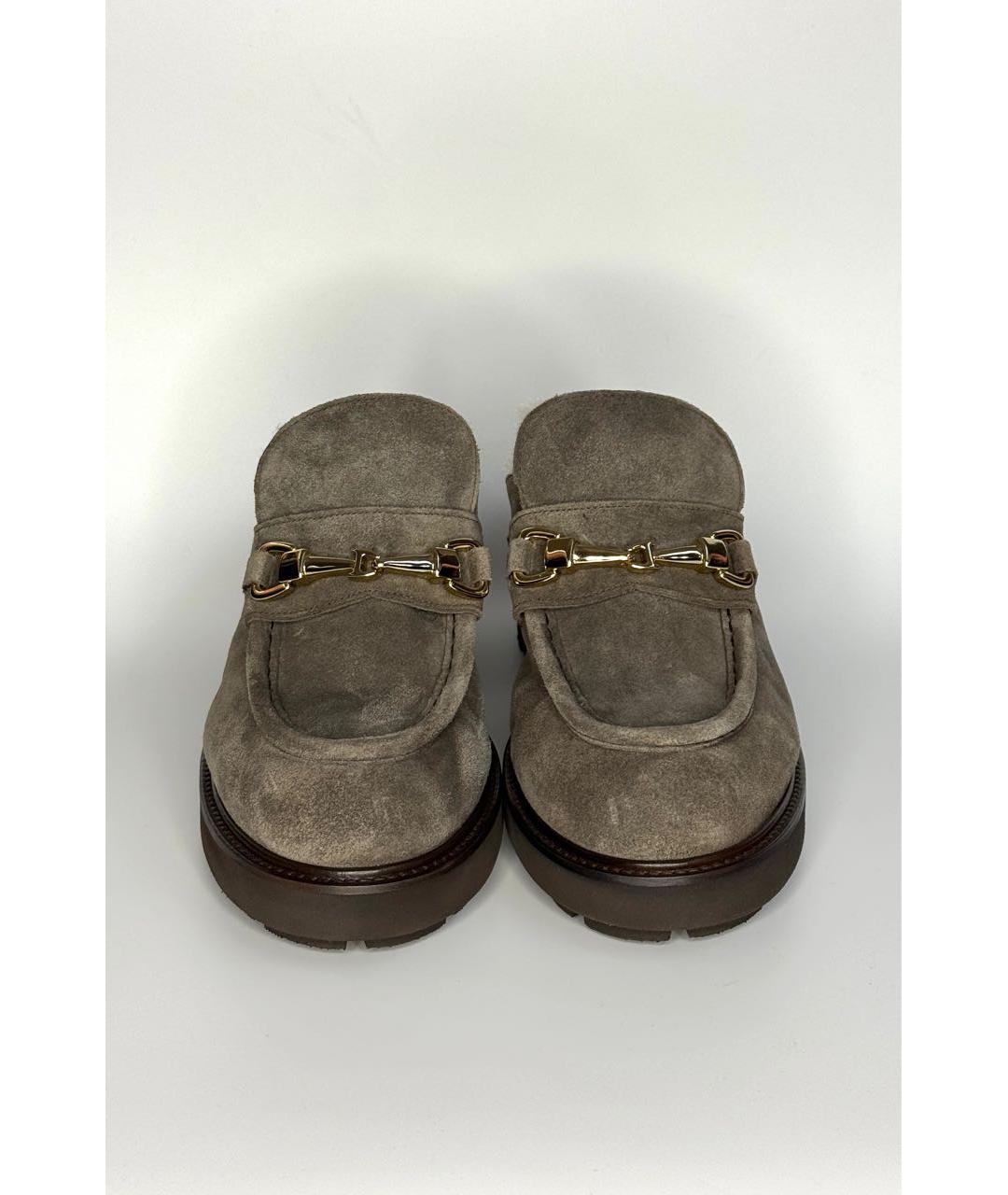 DOUCAL'S Серые замшевые сабо, фото 2