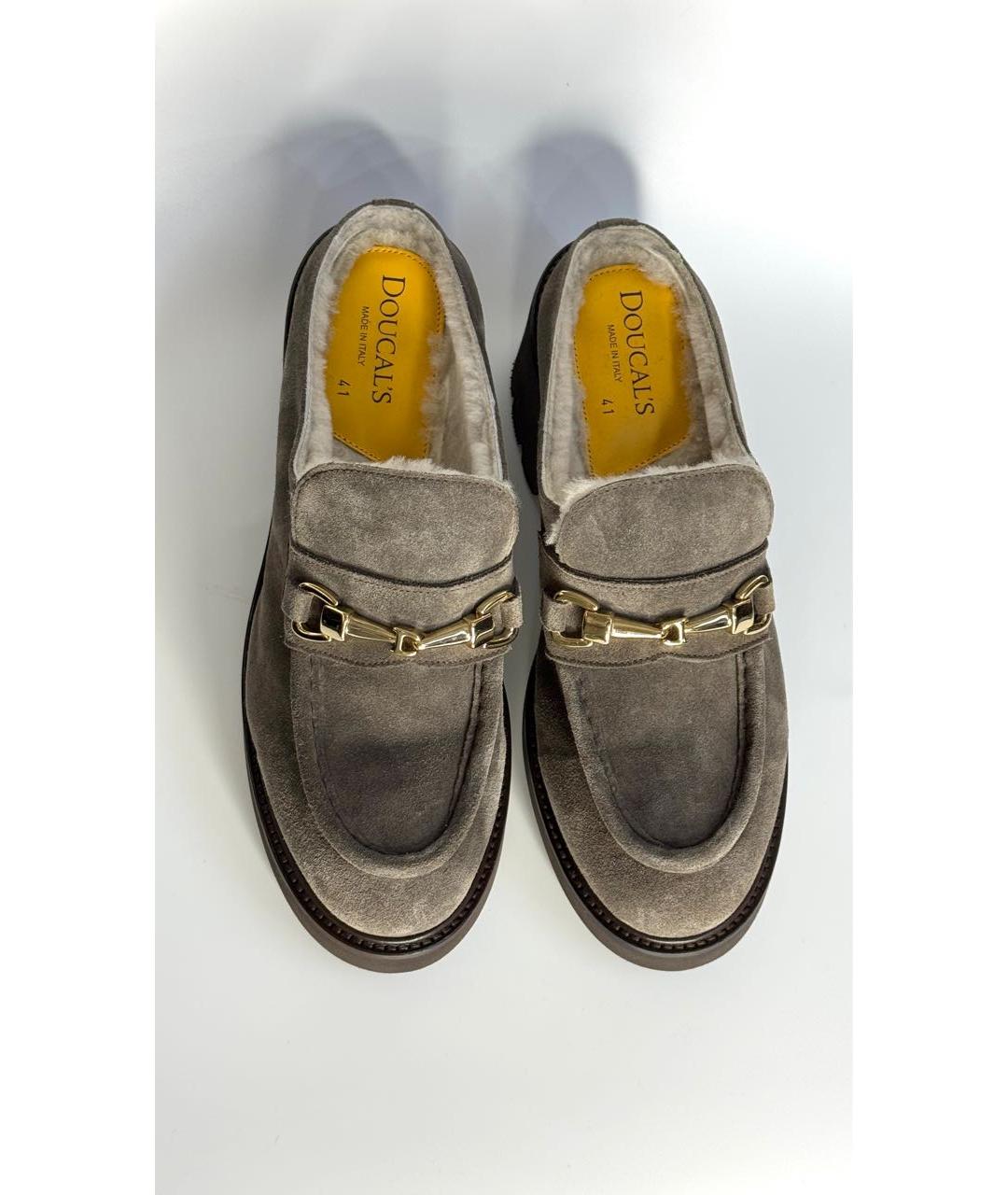 DOUCAL'S Серые замшевые сабо, фото 3