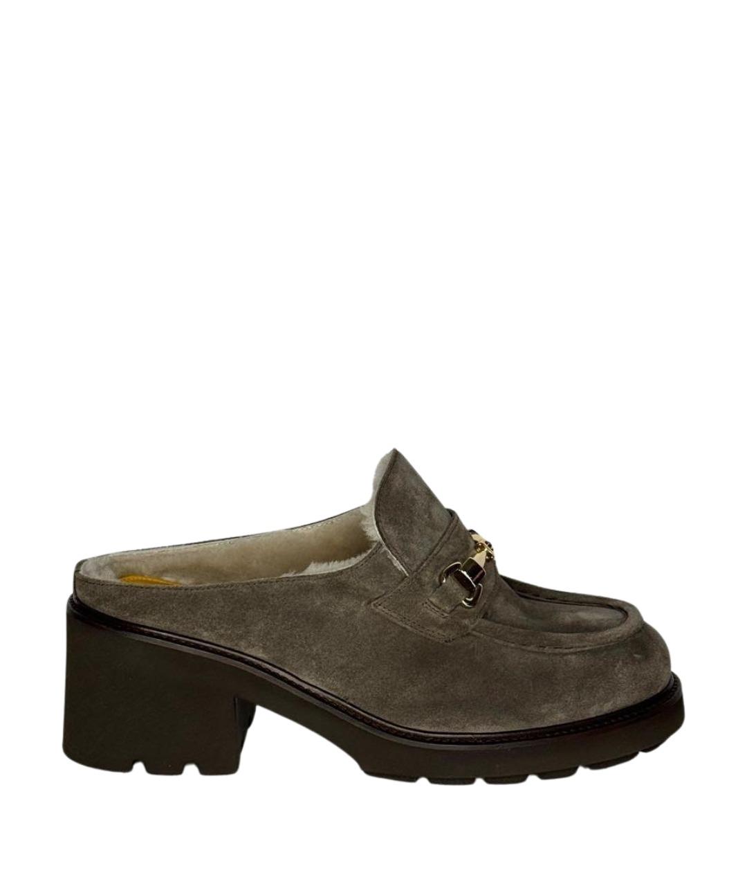 DOUCAL'S Серые замшевые сабо, фото 1