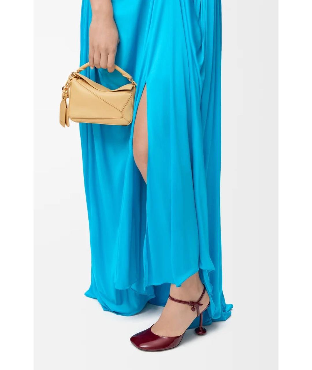 LOEWE Желтая кожаная сумка через плечо, фото 2