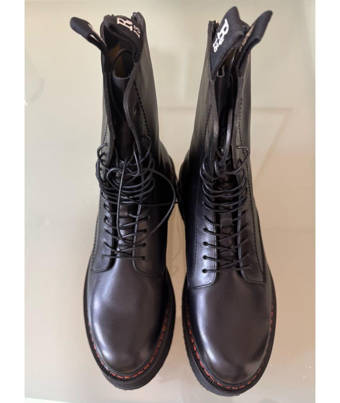 R13 Черные кожаные ботинки, фото 2