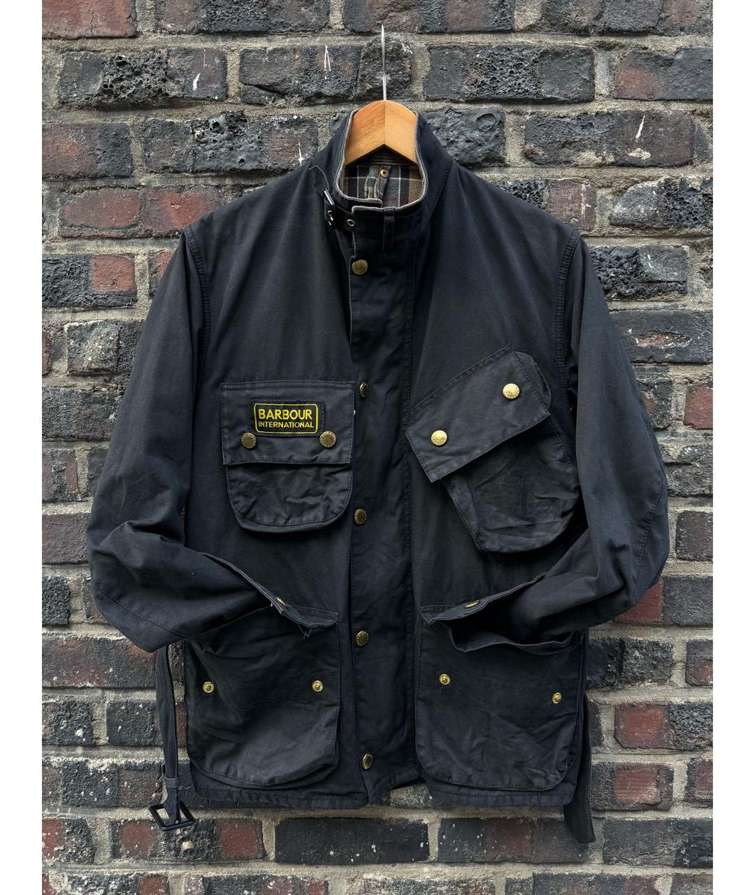 BARBOUR Черная хлопковая куртка, фото 6