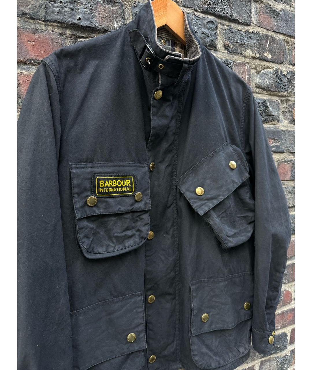 BARBOUR Черная хлопковая куртка, фото 5